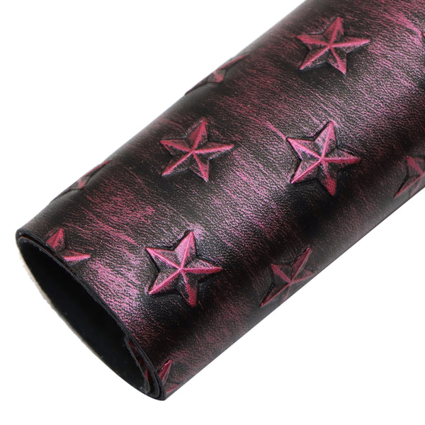 1pcs star Bump Texture Faux Synthetic Leather  7.7*12.9inch Fabric Sheets For DIY Bows, Waist Belt, Earrings, Handbag, Phone Case, Pencil Case ,Shoes Bags Artificial Leather Crafts Handmade Material