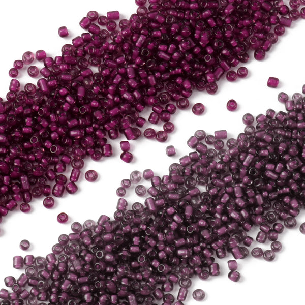 20g/pack Miyuki Seed Beads Plain Solid Color Loose Spacer Glass Beads with Hole for Jewelry Making DIY Bracelet Necklace Chain Earrings Charm Bangle Decors Craft Accessories