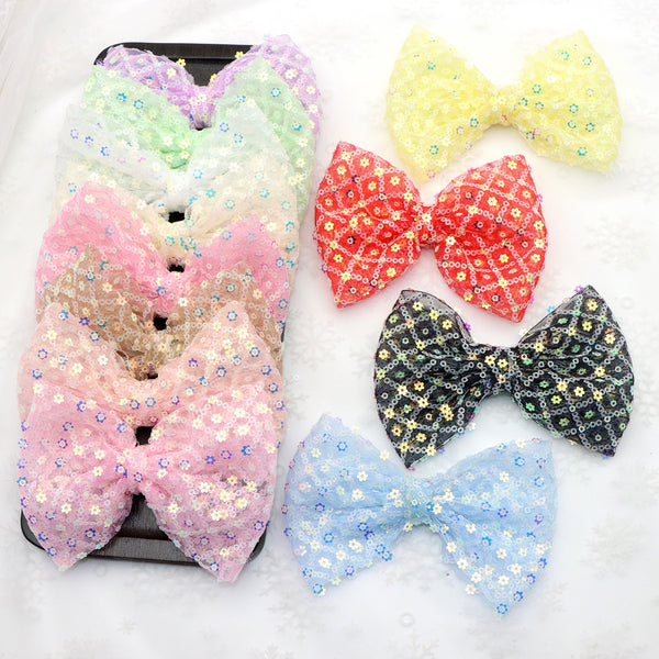 1pc Colorful Sequin Butterfly Bow - DIY  Accessory for Headwear & Clothing, Perfect Gift for Birthdays & Holidays DIY Hair Clip & Garment Embellishments, Sewing & Knitting Supplies for DIY Bow Accessories Decor Crafts Diy Material Mobile Phone Case