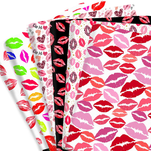 1pc Valentine's Day Series Love Lips Pattern Quilting Fabric-17.7x19.68inch(45x50cm) Polyester Cotton Craft Fabrics DIY Handmade Projects Doll Clothes Fabric Precut For Patchwork Craft(108gsm)