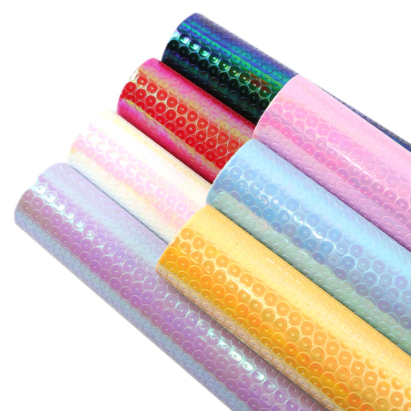 1pcs Sequins Bump Texture Faux Synthetic Leather  7.7*12.9inch Fabric Sheets For DIY Bows, Waist Belt, Earrings, Handbag, Phone Case, Pencil Case ,Shoes Bags Artificial Leather Crafts Handmade Material