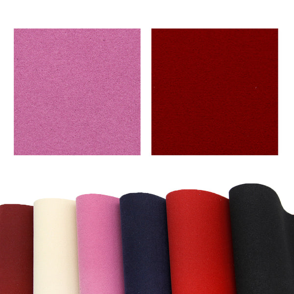 Double sided velvet Faux Synthetic Leather Set 6piece/set 7.7*12.9inch Fabric Sheets For DIY Bows Leather Crafts Handmade Material