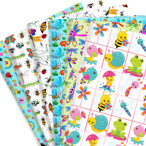 1pc animals Series insect dragonfly snails frog Bee ladybug Pattern Quilting Fabric-17.7x19.68inch(45x50cm) Polyester Cotton Craft Fabrics DIY Handmade Projects Doll Clothes Fabric Precut For Patchwork Craft(108gsm)