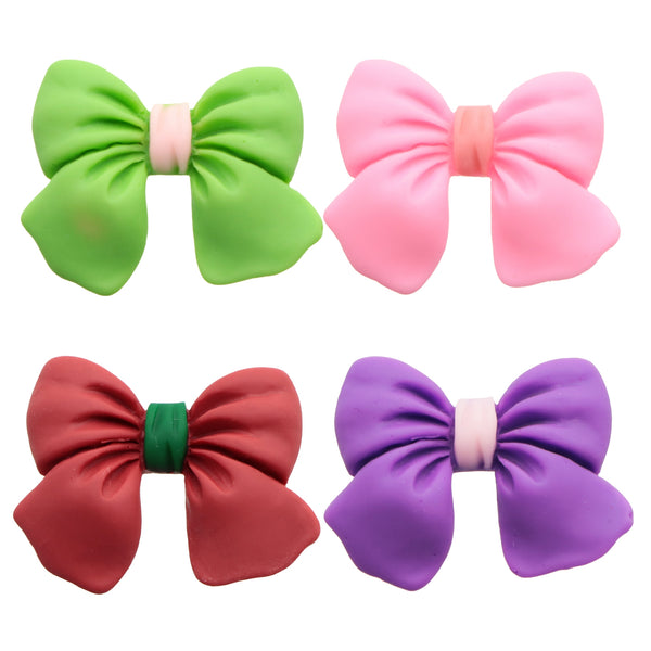 10pcs/pack 3d-Resin Bow Charms -Available in multiple colorsfor DIY Projects - Phone Case & Hair Accessory Embellishments, Jewelry Crafting Supplies for DIY Jewelry, Hair Clips & Scrapbooking Crafts