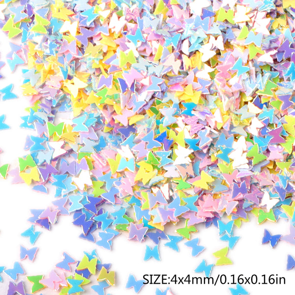 10g/pack Little Butterfly Golden Nail Sequins Package Filler Nail Decorations Happy Holiday Manicure Design Nail Supplies For Professionals Accessories