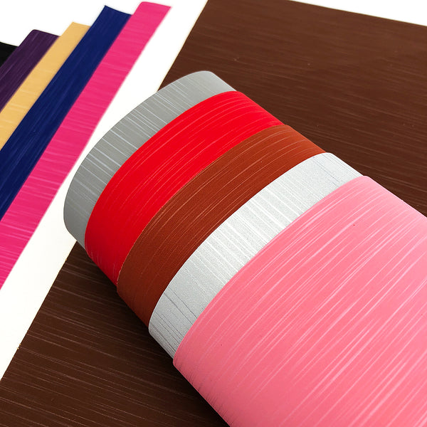 1pcs stripe Faux Synthetic Leather  7.7*12.9inch Fabric Sheets For DIY Bows, Waist Belt, Earrings, Handbag, Phone Case, Pencil Case ,Shoes Bags Artificial Leather Crafts Handmade Material