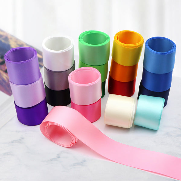 20pcs, 38mm/1.5 inch Solid Color Double Side Satin Ribbon Set For Gift Wrapping Ribbon Holiday DIY Craft Ribbons For Home Party Decor (20colour/set,2 yard/colour)