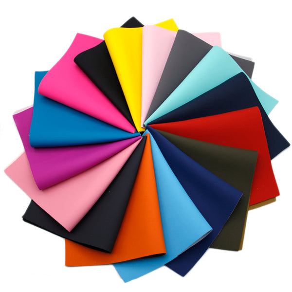 1pcs solid color Faux Synthetic Leather  7.7*12.9inch Fabric Sheets For DIY Bows, Waist Belt, Earrings, Handbag, Phone Case, Pencil Case ,Shoes Bags Artificial Leather Crafts Handmade Material