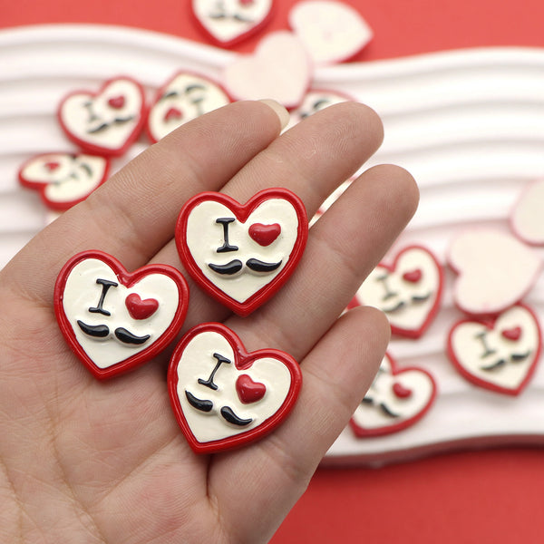 5pcs/pack 3d heart Shape resin , For DIY Jewelry, Hair Clips & Scrapbooking Crafts DIY Jewelry Making Accessories, Handmade Clothing, Hats, Hair Decorations, Crafts, Necklaces, Bracelets, Art Supplies, Phone Case Decorations