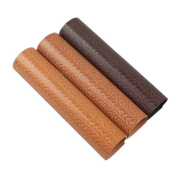 1pcs Weaved Bump Texture Faux Synthetic Leather  7.7*12.9inch Fabric Sheets For DIY Bows, Waist Belt, Earrings, Handbag, Phone Case, Pencil Case ,Shoes Bags Artificial Leather Crafts Handmade Material