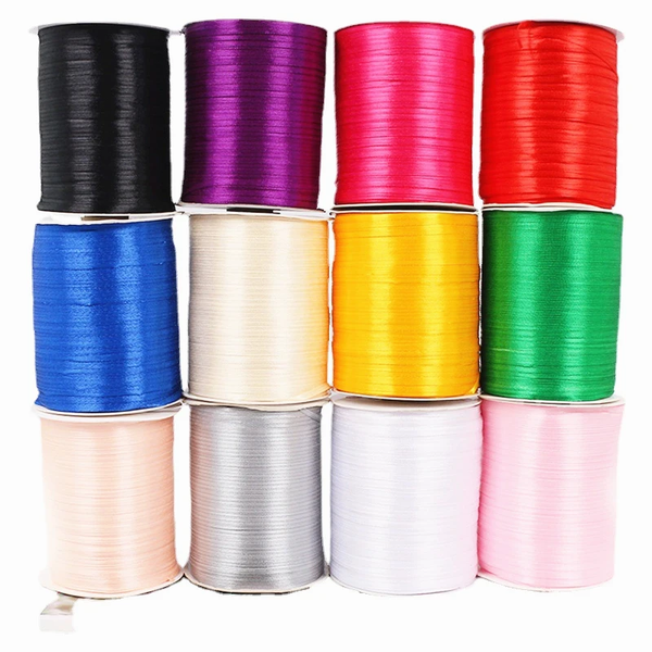 3mm Polyester Ribbon, Variety of Color Handmade Bow, Gift Packaging, DIY Crafts, Invitation Card, Wedding Christmas Valentine Party Balloon Decoration