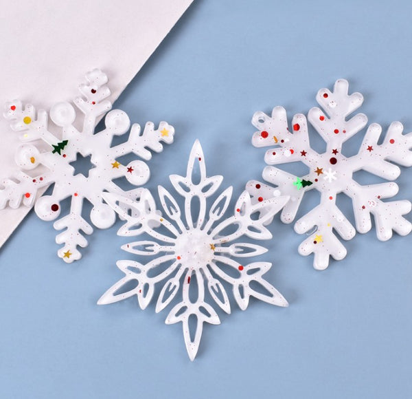 Snowflake Silicone Moulds, DIY Silicone Pendant Mold Making Resin Casting Mold For Holiday Craft Supplies