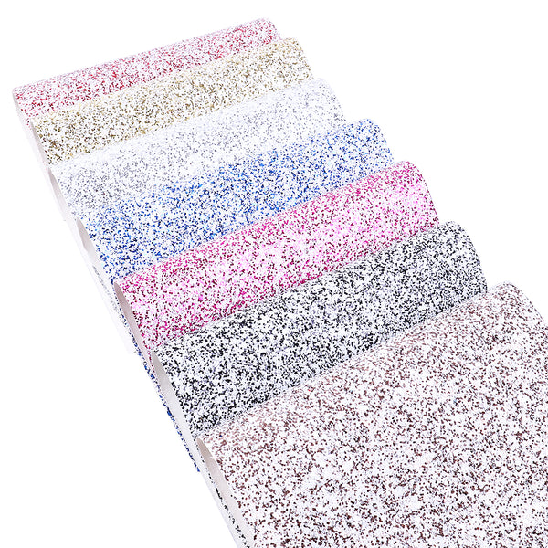 1pcs glitter Faux Synthetic Leather  7.7*12.9inch Fabric Sheets For DIY Bows, Waist Belt, Earrings, Handbag, Phone Case, Pencil Case ,Shoes Bags Artificial Leather Crafts Handmade Material