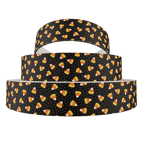 1 Roll,1Inch/25mm X 5 Yards/roll dots pumpkin halloween Candy Spider Bat grosgrain Ribbon For Wreaths Gift Wrapping Party Decoration DIY Hair Bows Crafts Headwear Hair Accessories Garment Decor