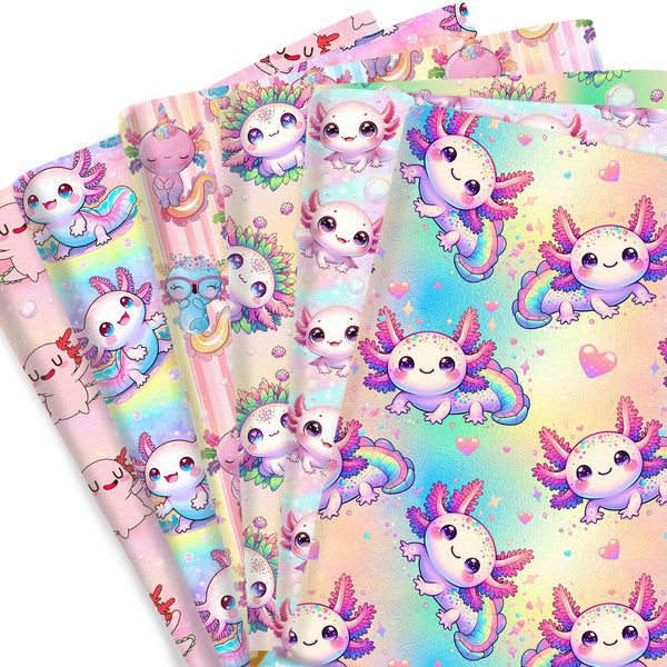 1pc Animal Series Axolotl Pattern Quilting Fabric-17.7x19.68inch(45x50cm) Polyester Cotton Craft Fabrics DIY Handmade Projects Doll Clothes Fabric Precut For Patchwork Craft(108gsm)