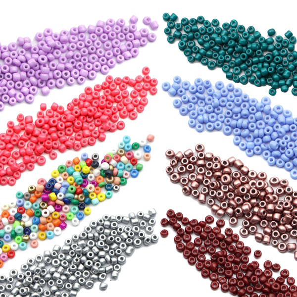 10g/pack 8/0 Paint Miyuki Seed Beads Metallic Frosted Plain Solid Color Loose Spacer Acrylic Beads with Hole for Jewelry Making DIY Bracelet Necklace Chain Earrings Charm Bangle Decors Craft Accessories