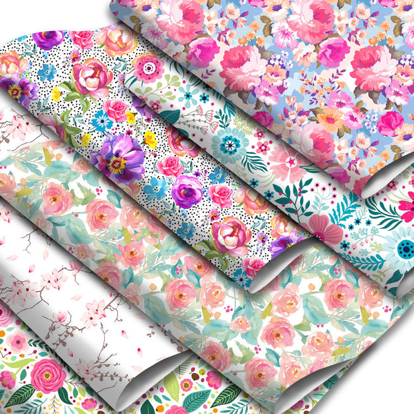 1pcs Flower Faux Synthetic Leather  7.7*12.9inch Fabric Sheets For DIY Bows, Waist Belt, Earrings, Handbag, Phone Case, Pencil Case ,Shoes Bags Artificial Leather Crafts Handmade Material