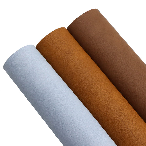 1pcs solid Faux Synthetic Leather  7.7*12.9inch Fabric Sheets For DIY Bows Artificial Leather Crafts Handmade Material