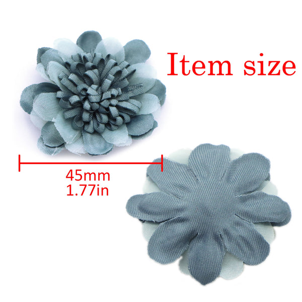 1pcs Colorful Flower Shape Small Yarn Flower Heads Charms Fake Flowers For Earrings Hair Accessories Headwear Hairpin Material DIY Wedding Jewelry Clothing