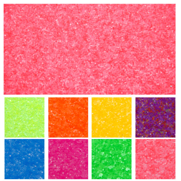 8pcs/set 7.87x12.99inch Neon Solid Color Faux Leather Sheets Shimmer Chunky Glitter Synthetic Leather Fabric Fabric Set for DIY Earrings Hair Bows Making