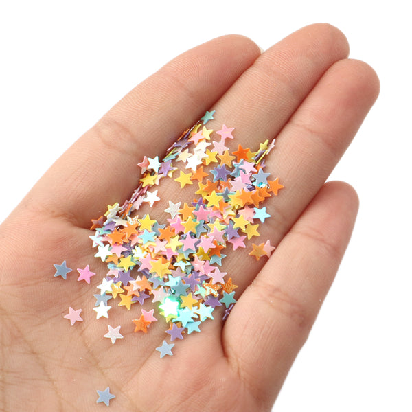 10g/Pack Mix Macaroon Colors Star Nail Sequins For Craft Glittering Star Sakura Sequin Paillettes DIY Manicure Nail Art Decor