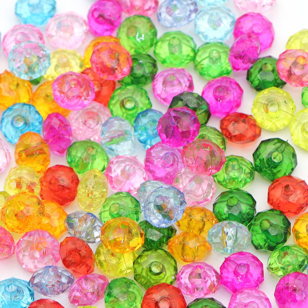 Colored Acrylic Crystal Beads Round Crackle Glass Beads For Faux Jewelry Making Bracelets Earring Necklace Keychains Adults Beading DIY Art Craft Projects Holiday Ornament Birthday Gifts