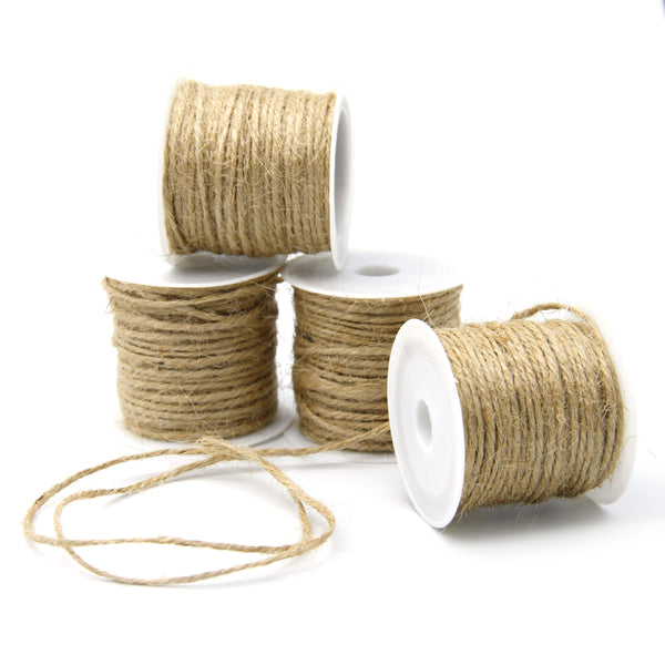 1 Roll 10 Meters Natural Jute Twine 3mm Thick Hemp Rope String For Crafts Gift Wrapping Packing Gardening Wedding Decor Garden, Climbing Plants, Hanging and Packing