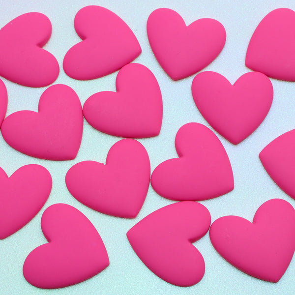 5pcs Valentine Resin Heart Shape Flatbacks Cabochons Charms DIY Crafts For Cardmaking Decorations DIY Jewelry Making