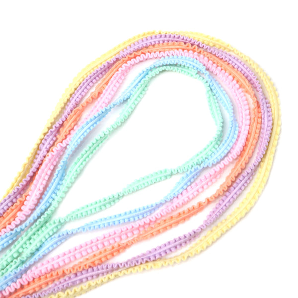 5 Yards/roll 6mm/0.23inch Solid Color Elastic Band Rubber Band Stretch Rope For Sewing Fabric DIY Handmade Garment Hair Accessories