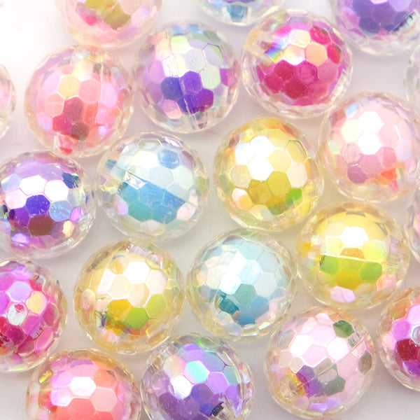 25g/pack about 10pieces  Acrylic Candy-Colored  Round Beads Random Color For DIY Bracelet Necklace Jewelry Making Material