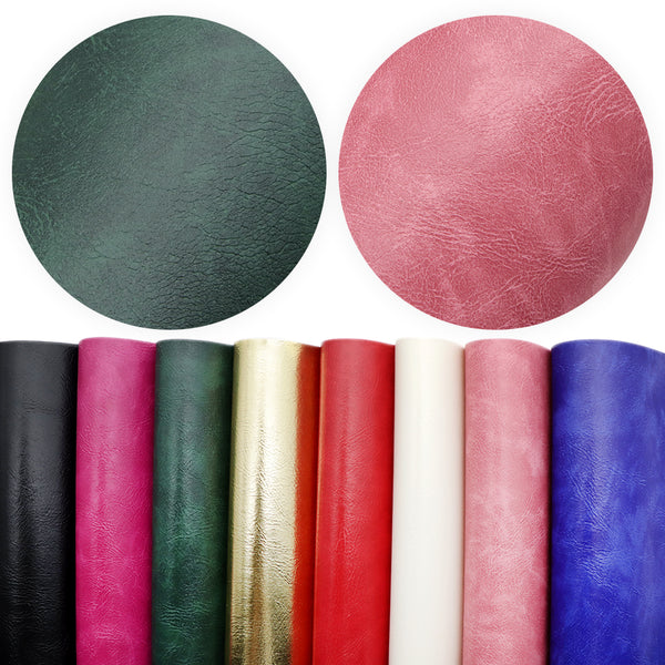 20x33cm 8Pcs/set Faux Leather Set Solid Color Synthetic Leather Fabric Sheets for DIY Earrings Hair Bows Crafts Handbags Crafts Pouches Projects