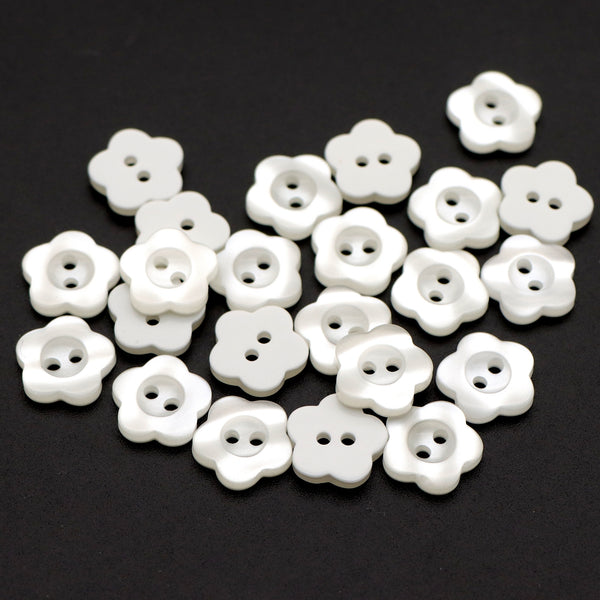 10Pcs Heart Love Flower Buttons White Color Resin Buttons Diy Buttons Decorative Buttons For Crafts Arts & Crafts Supplies Buttons For Clothing Sewing & Knitting Supplies