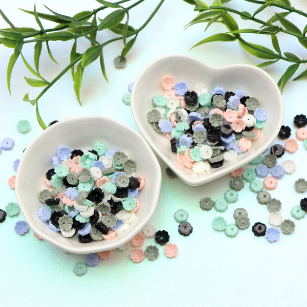 50pcs/pack Available in multiple colors Acrylic five ClawCherry blossoms Shaped Loose Beads Spacer beads for Jewelry Making Handmade DIY Necklace Bracelet Accessories