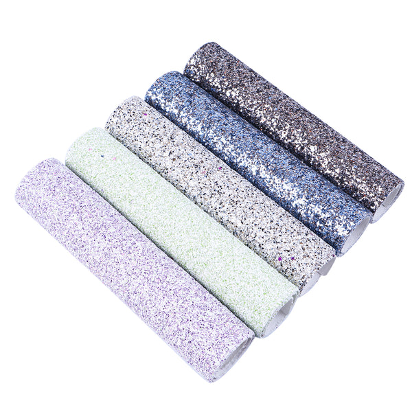 1pcs glitter sequins Faux Synthetic Leather  7.7*12.9inch Fabric Sheets For DIY Bows, Waist Belt, Earrings, Handbag, Phone Case, Pencil Case ,Shoes Bags Artificial Leather Crafts Handmade Material