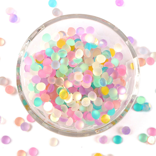 6MM 50pcs/pack Frosted Matte Half Round Mermaid Color Acrylic Beads Set Cabochon Pearls For Crafts Necklaces Bracelets Jewelry Decorations Wedding Dress Nail Art