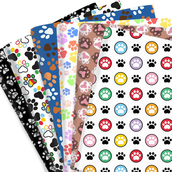 1pc Cat Dog Paw Footprint Series Pattern Quilting Fabric-57x19.68inch(145x50cm) Polyester Cotton Craft Fabrics DIY Handmade Projects Doll Clothes Fabric Precut For Patchwork Craft Quilted Patchwork for DIY Crafts, Gift Wrapping