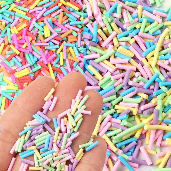 10g/pack fimo Polymer Clay Slices , Multicolor Mixed, Craft Sprinkles for Package Filler Decor, No Hole Rods for DIY Crafting, Nail Art, Slime, Phone Cases, and Jewelry Making - Unscented