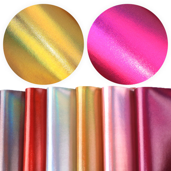 1 Piece Faux Leather Fabric,7.87x12.99inch,Smooth Glossy PVC Material Synthetic Leather- Perfect For Diy Earrings, Bag,Hair Bows, And Crafts