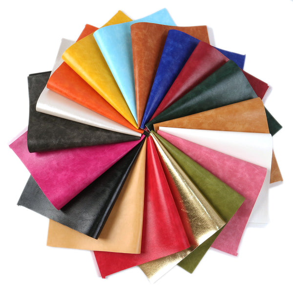 1pcs Faux Synthetic Leather  7.7*12.9inch Fabric Sheets For DIY Bows, Waist Belt, Earrings, Handbag, Phone Case, Pencil Case ,Shoes Bags Artificial Leather Crafts Handmade Material