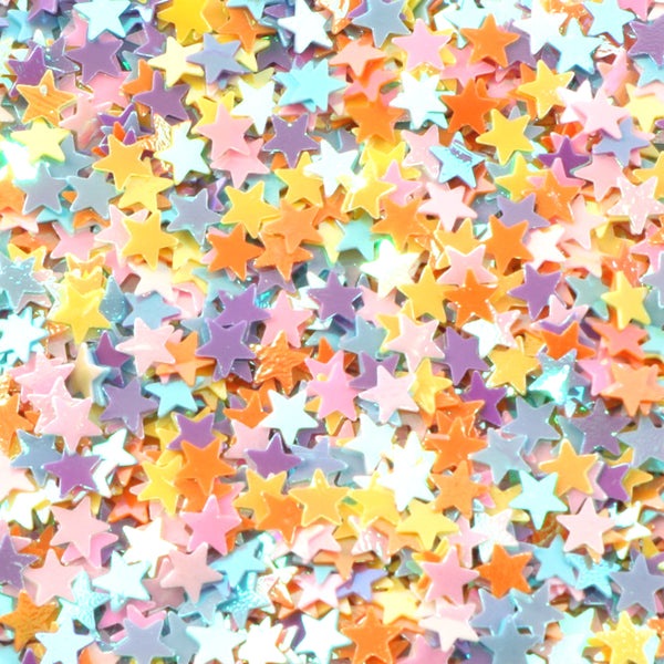 1 Pack of 10g Colorful Star Starfish Sequins Package Filler - DIY Handmade Sequins for Sewing Accessories, Skirt, Dress Decor