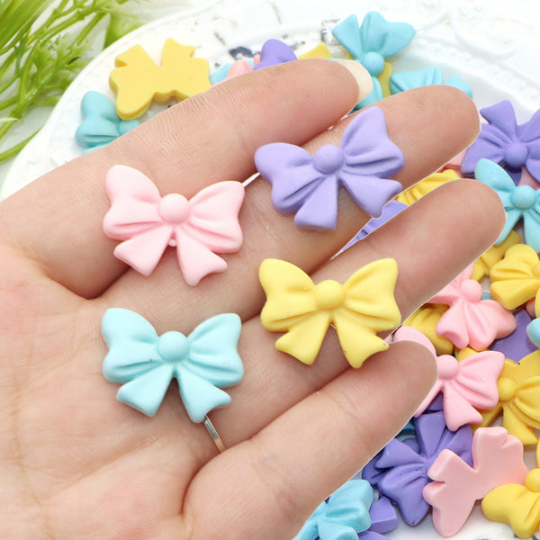 10pcs/pack Resin Bow Charms for DIY Hair Clips, Phone Cases, Jewelry Making and Crafting Accessories  DIY Jewelry, Hair Clips & Scrapbooking Crafts Handmade Clothing, Hats, Hair Decorations, Crafts, Necklaces, Bracelets, Art Supplies