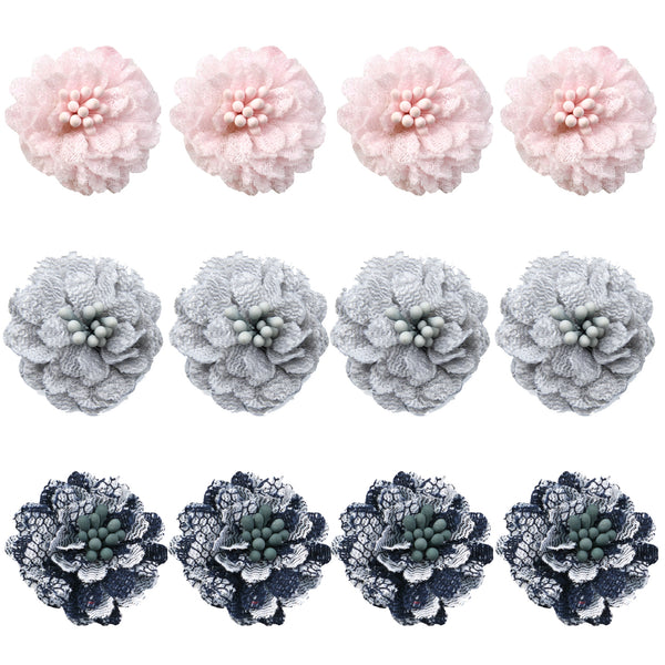 5pcs/pack,  Rose flower Heads,handmade  Artificial Flower Heads for diy Wedding, Home Decor, Garland decorate, Scrapbooking, diy Gift Box, 3cm/1.18inch DIY hair accessories, clothing and accessories