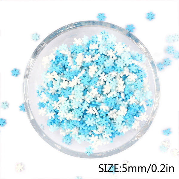 20G Stars, Snowflakes, Bows Polymer Clay Slices Charms For Diy Nail Art Resin Crafts Soft Polymer Clay Charms,Nail Decorations Happy Holiday Manicure Design Nail Supplies For Professionals Accessories