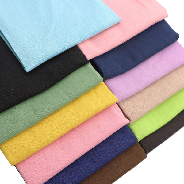 1pc Linen Cotton Fabric Solid Color -59x19.68inch(150x50cm) For Sewing & Crafts - Pre-Cut, Solid Color, Hand Wash Only - Ideal For DIY Projects, Bags, Embroidery, And Tablecloths