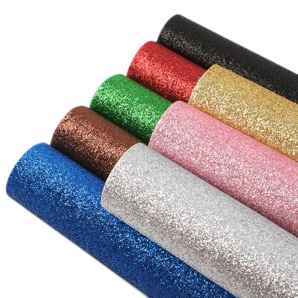 A5 glitter Faux Synthetic Leather Set 8piece/set 5.9*8.26inch Fabric Sheets For DIY Bows Leather Crafts Handmade Material