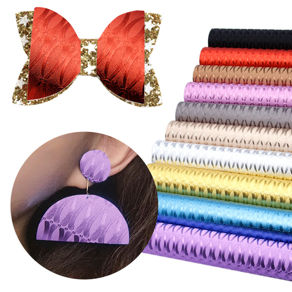 1pcs Bump Texture Faux Synthetic Leather  7.7*12.9inch Fabric Sheets For DIY Bows, Waist Belt, Earrings, Handbag, Phone Case, Pencil Case ,Shoes Bags Artificial Leather Crafts Handmade Material