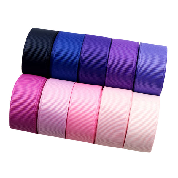 20yards/set 22mm Polyester Grosgrain Ribbon Fabric Ribbon Solid Colored Embellish Ribbon Rolls For Crafting HairBows Sewing Parties Weddings Decor Gift Wrapping(10roll/set,2yard/roll)