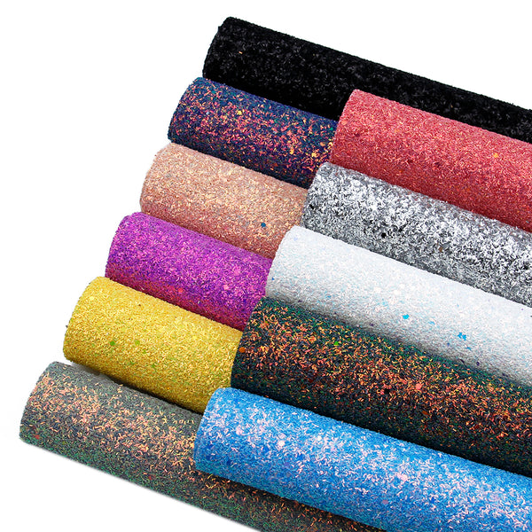 1pcs Sequins Striped Glitter Faux Synthetic Leather  7.7*12.9inch Fabric Sheets For DIY Bows, Waist Belt, Earrings, Handbag, Phone Case, Pencil Case ,Shoes Bags Artificial Leather Crafts Handmade Material