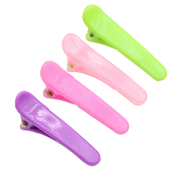 10Pcs Classic Fresh Candy Colors Plastic Hair Clips for Women and Girls, Casual Leisure Hair Accessories with Gift Photo Props