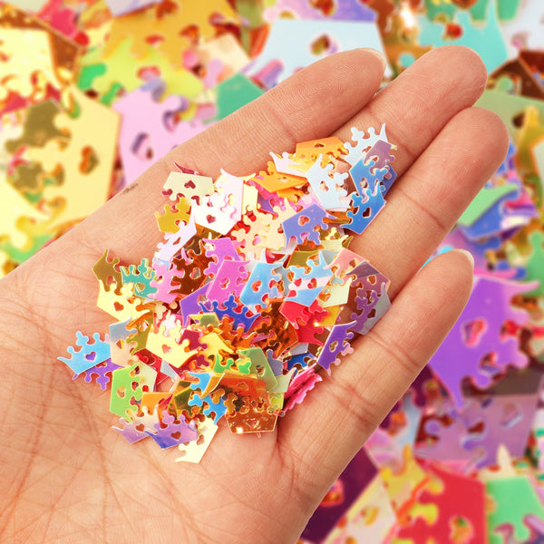 10g/pack crown,Star,Sparkling  Confetti –Glittering Celebration Decor for Birthday, Holiday, & Christmas Parties | Plastic Confetti ,DIY Crafts & Decorations Available DIY Phone Case Decoration,Nail Art Design Accessories,  Crafting Supplies